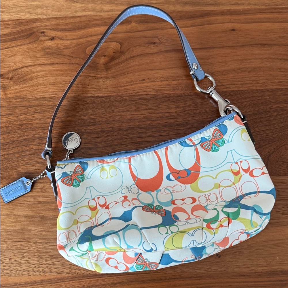Coach Multicolor Signature Shoulder Bag